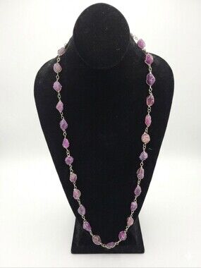 💖HP💖 Purple Agate Necklace and Bracelet Set